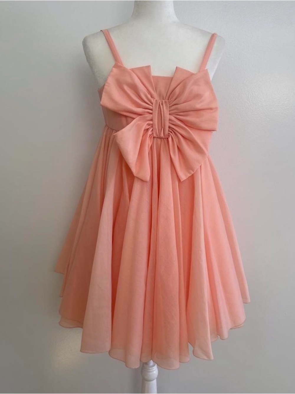 Karen Walker Archive Pink Bow babydoll Dress | Made in New Zealand | S